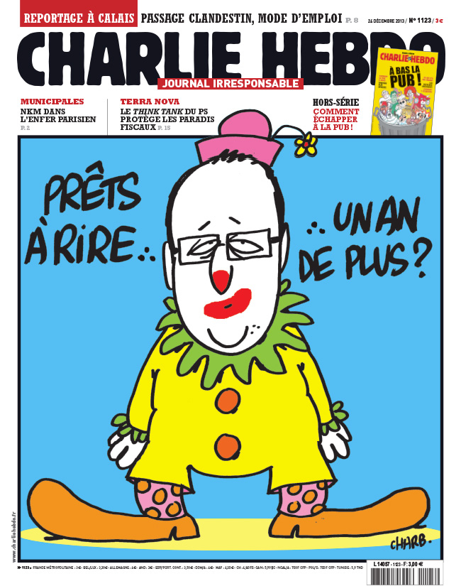法国《查理周刊》刊登各国政要漫画图