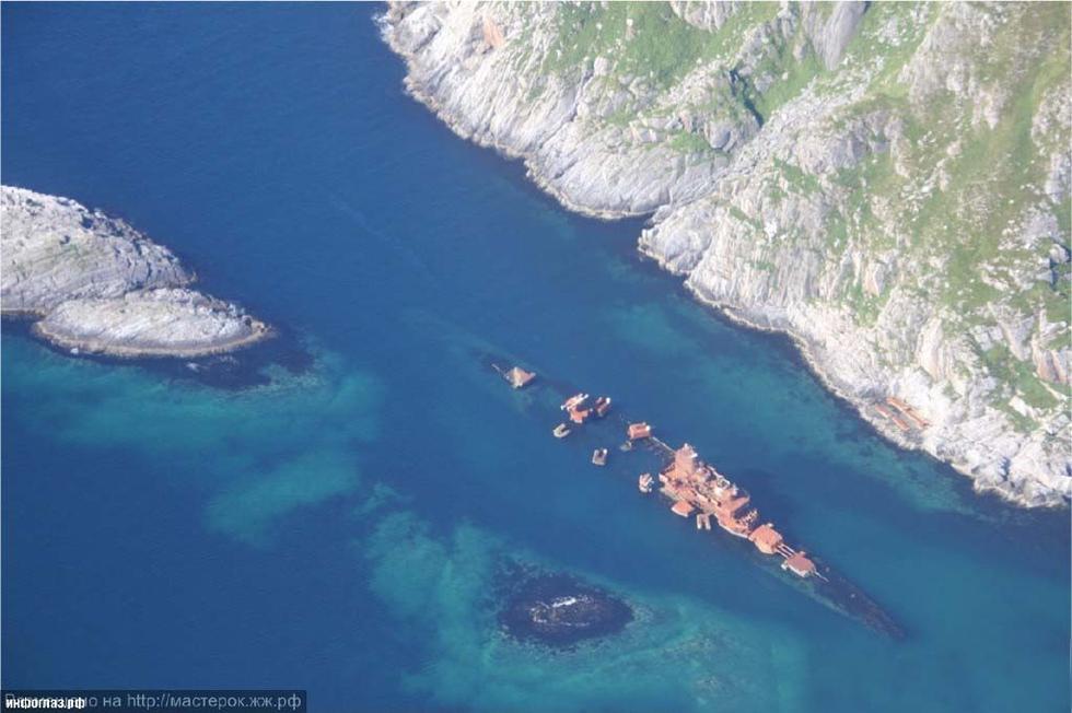 俄巡洋舰搁浅挪威海岸20年被拆除