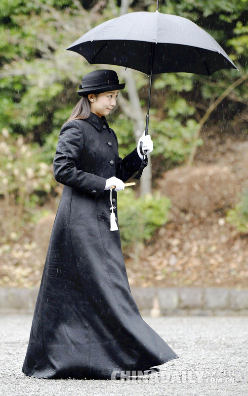 日本佳子公主祭拜皇陵 向祖先报告自己成年