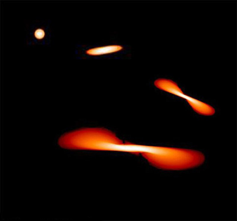 科学家目睹恒星被黑洞控制撕裂“拍扁”过程