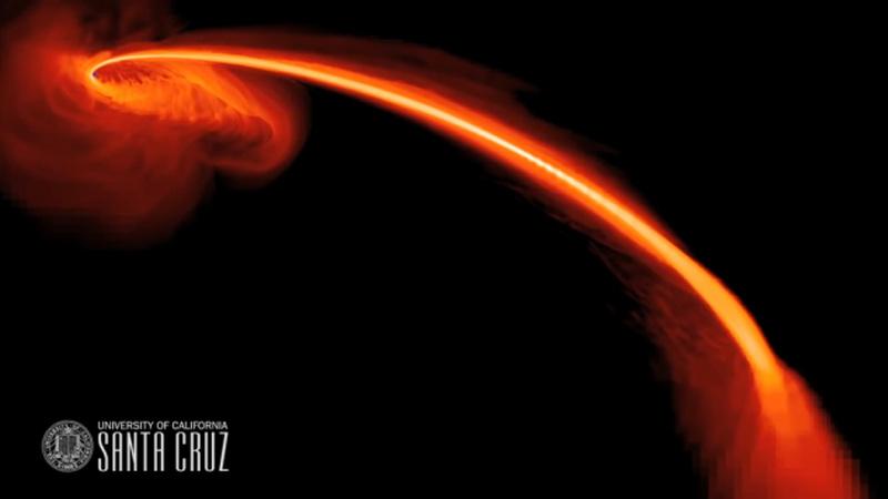 科学家目睹恒星被黑洞控制撕裂“拍扁”过程