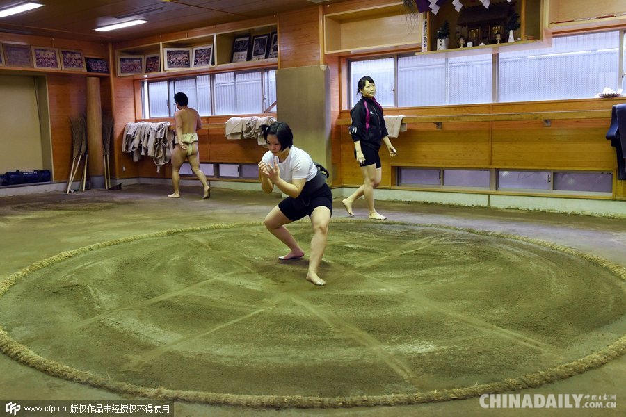 “女汉子”诞生记 镜头记录日本女性相扑选手