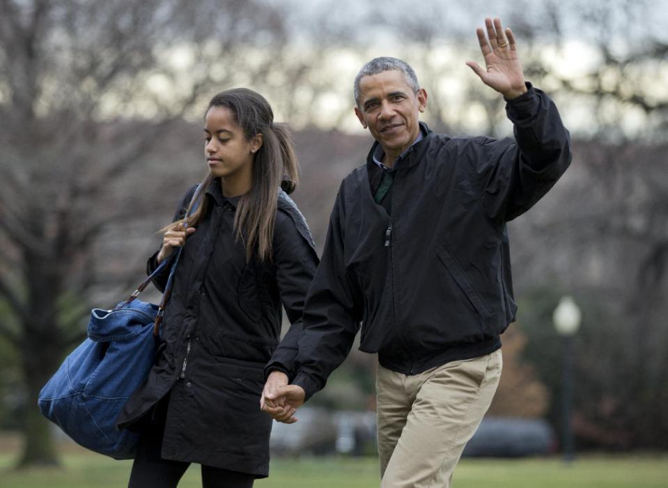 奥巴马大女儿参观哥伦比亚大学 或有意入读父亲母校