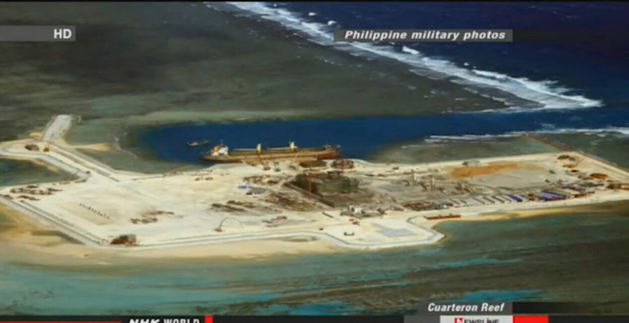 日媒播出中国南海填海扩建近距画面 称工程加速