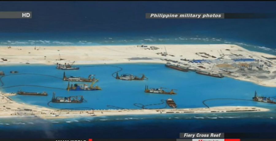 日媒播出中国南海填海扩建近距画面 称工程加速