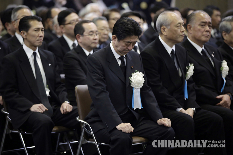 日本纪念东京大轰炸70周年 首相安倍出席仪式