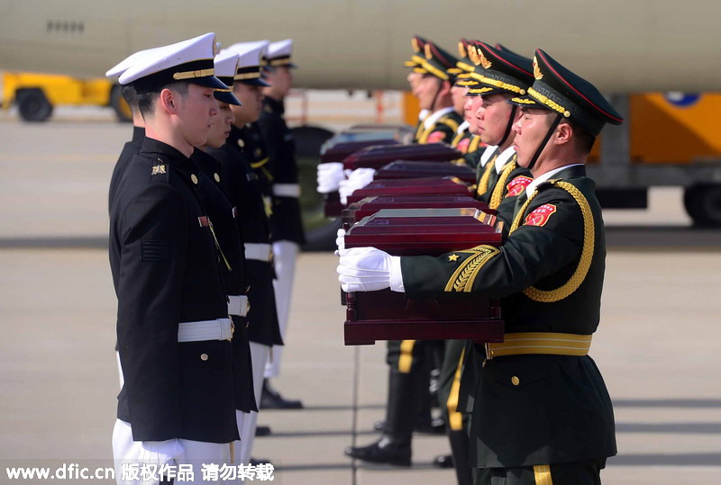 中韩举行68具中国志愿军遗骸交接仪式（组图）