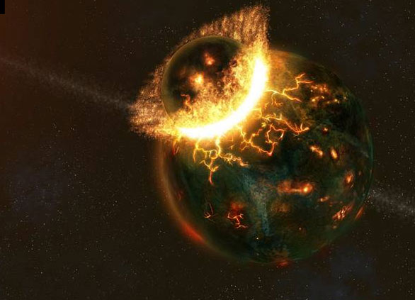科学猜想：地球“吞掉”小行星造出孕育生命条件