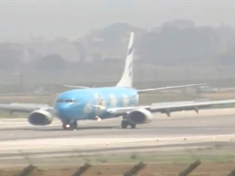 以色列航空一航班轮胎掉落被迫返航 已安全迫降