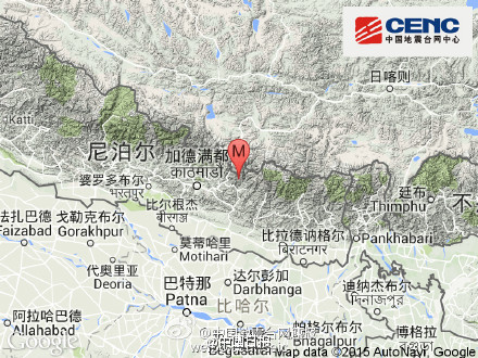 外媒称尼泊尔再次发生强震 已致上千人伤亡