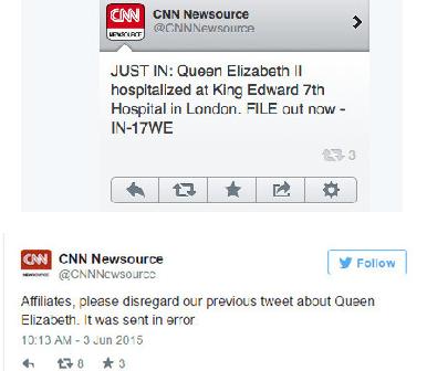 BBC记者推特发文误传女王去世 各国媒体跟风报道又辟谣
