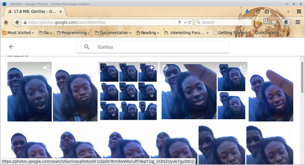 自拍照竟被识别为大猩猩 美国非裔小伙怒斥谷歌