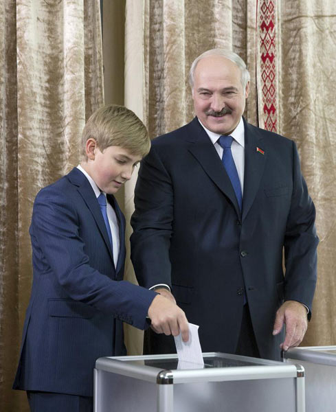 卢卡申科第5次当选白俄罗斯总统