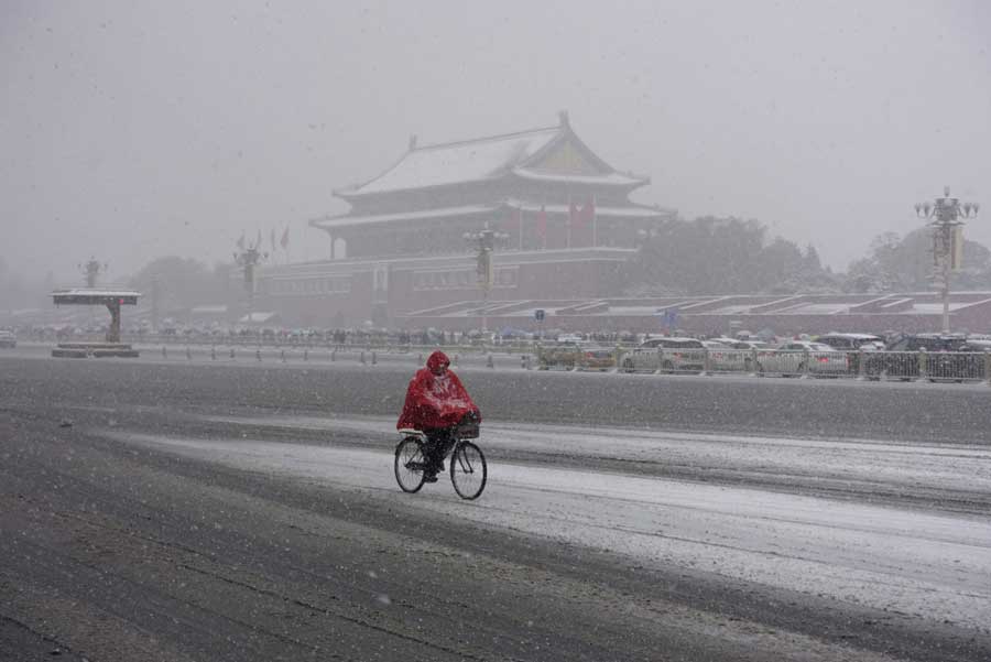 北京：“小雪”节气雪不小