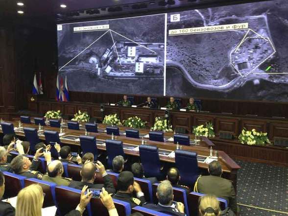 俄罗斯公布卫星照片 指称土总统及家人从IS处走私石油