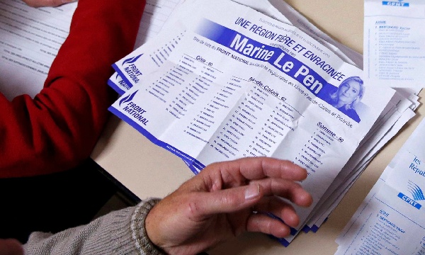 法国大区选举：遭遇对手夹击 极右翼“国民阵线”全军覆没