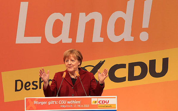难民政策惹祸? 德国地方选举默克尔严重受挫