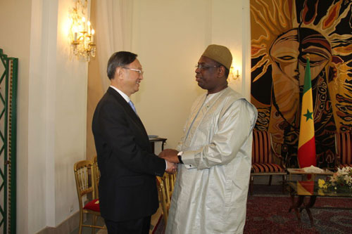 塞内加尔总统萨勒会见杨洁篪