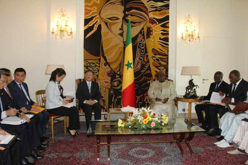 塞内加尔总统萨勒会见杨洁篪