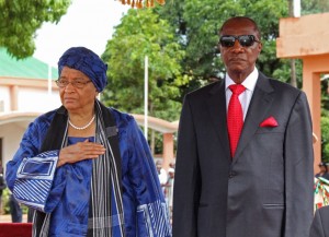 利比里亚总统瑟利夫女士访问几内亚