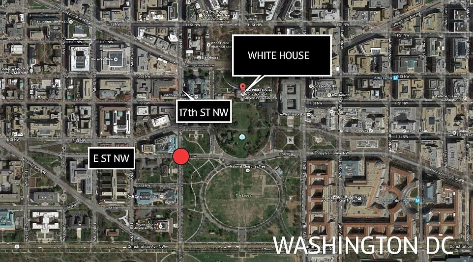 美国白宫附近发生枪击 安保人员持枪警戒