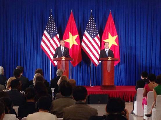奥巴马：美国取消对越武器禁运不针对中国