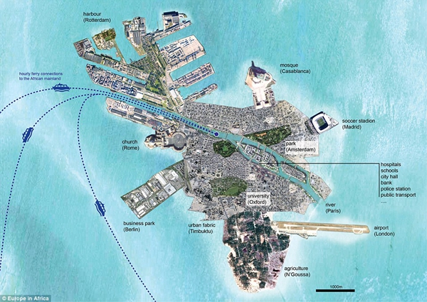 荷兰建筑师解决难民危机之道：地中海新建岛屿城邦