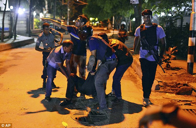 孟加拉使馆区餐厅遭劫持 约20人成人质（组图）