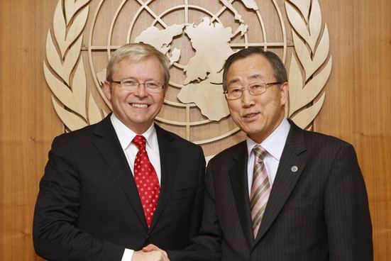 陆克文有意参选联合国秘书长 已请求澳政府支持