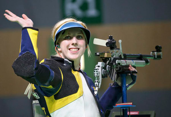美国射击女选手维·思拉舍夺得里约奥运会首枚金牌