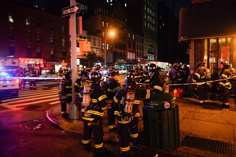纽约曼哈顿发生爆炸至少25人受伤 疑似土制炸弹引起