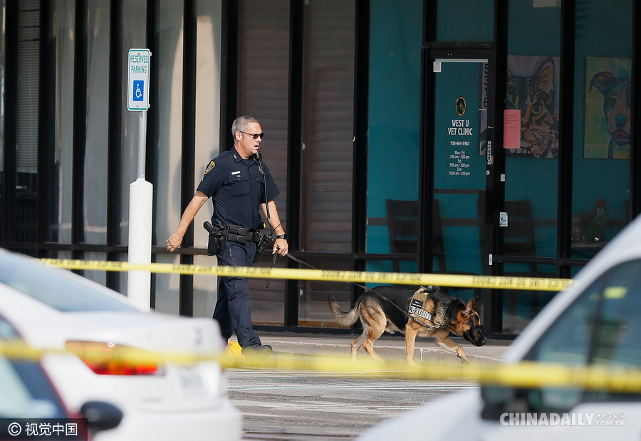 美国休斯敦一购物中心发生枪击案 枪手被击毙