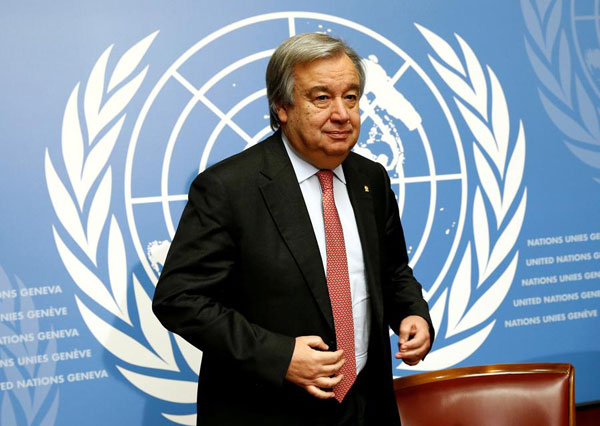 葡萄牙前总理古特雷斯获推举为下任联合国秘书长