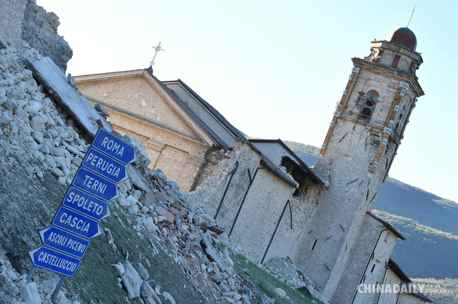 意大利中部发生6.6级地震