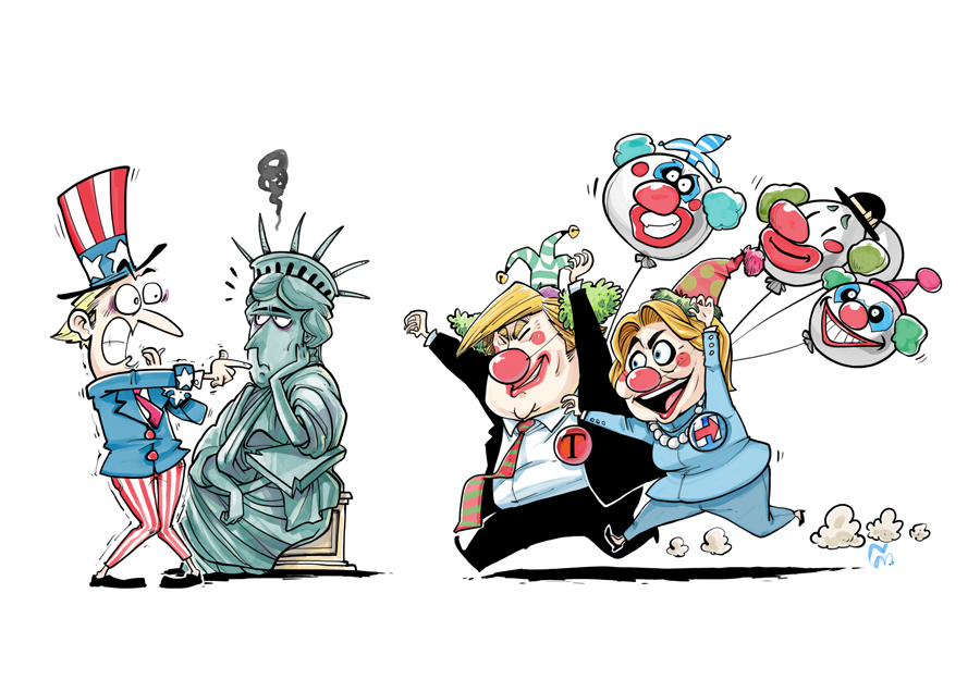 10张漫画带你看美国大选