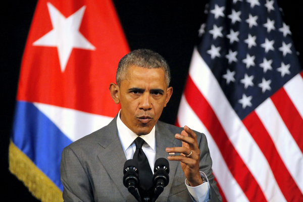 奥巴马：美国将继续向古巴伸出友谊之手的意愿不会改变