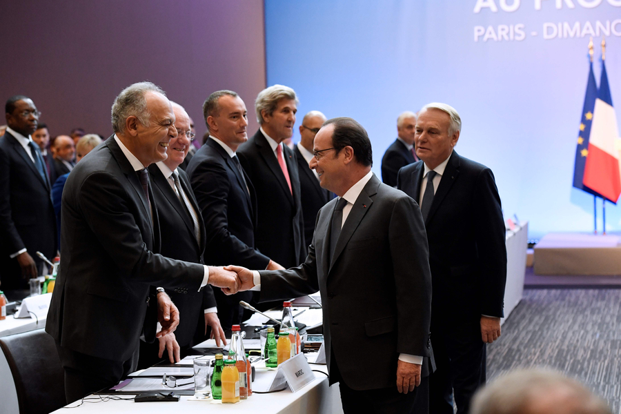 巴黎中东和平会议召开 聚焦巴以和平进程