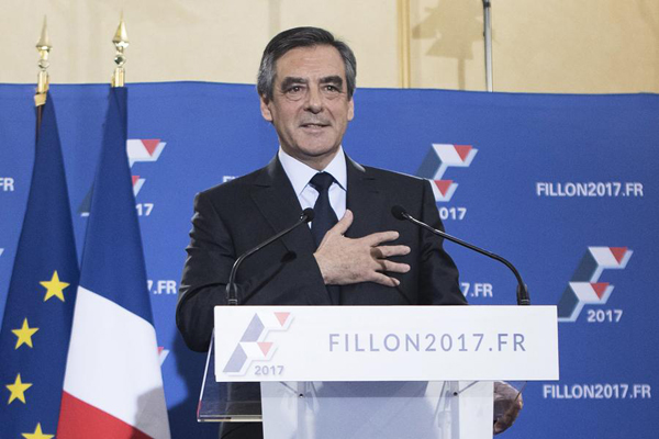 法国总统候选人菲永：欧洲需要构建一个新的军事联盟