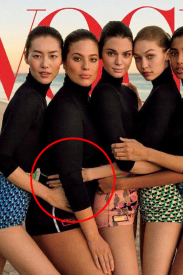美国时尚杂志封面被疑造假 模特手臂不寻常引热议