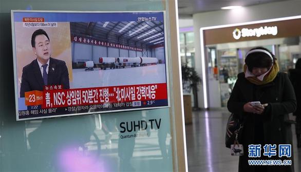 韩国军方称朝鲜试射一枚弹道导弹