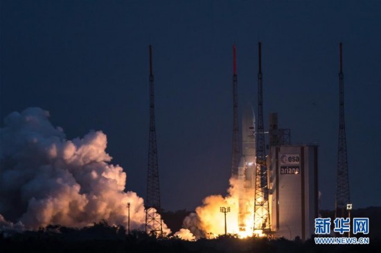 欧洲阿丽亚娜火箭成功发射两颗通信卫星