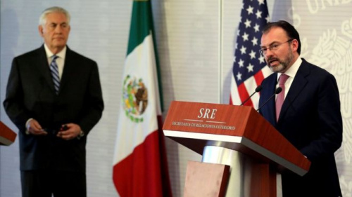 美国务卿蒂勒森访墨西哥 墨方就移民问题表不满