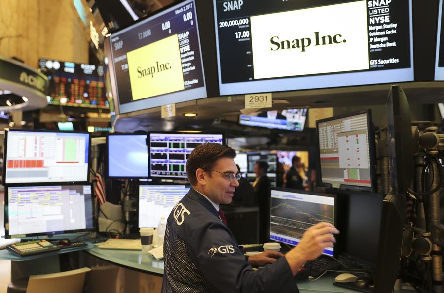 Snap在纽约证券交易所上市 26岁年轻CEO身家数十亿