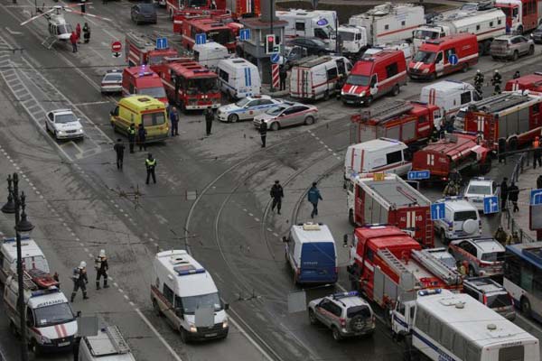 圣彼得堡各主要交通枢纽加强保安  欧盟外长莫盖里尼首先声援