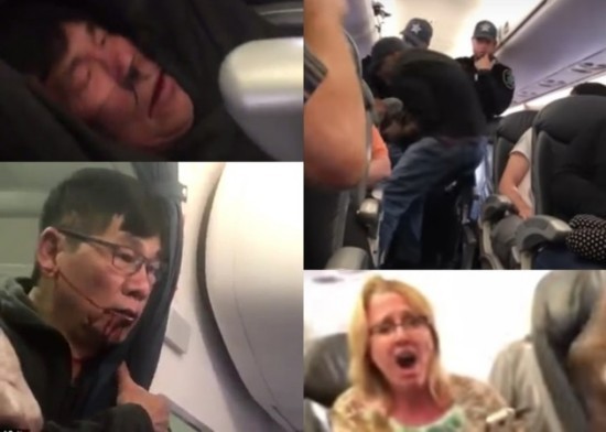 美国联合航空华裔乘客被强行拖拽下机引哗然
