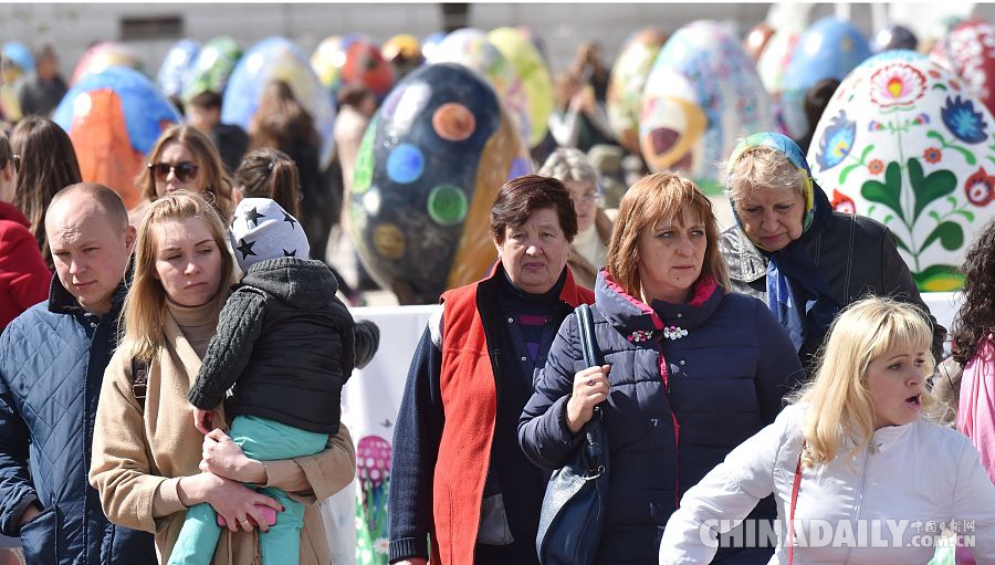 乌克兰复活节活动展出500只“高颜值”彩蛋