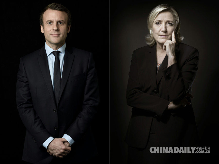 法国大选首轮投票结果出炉：马克龙和勒庞将角逐总统