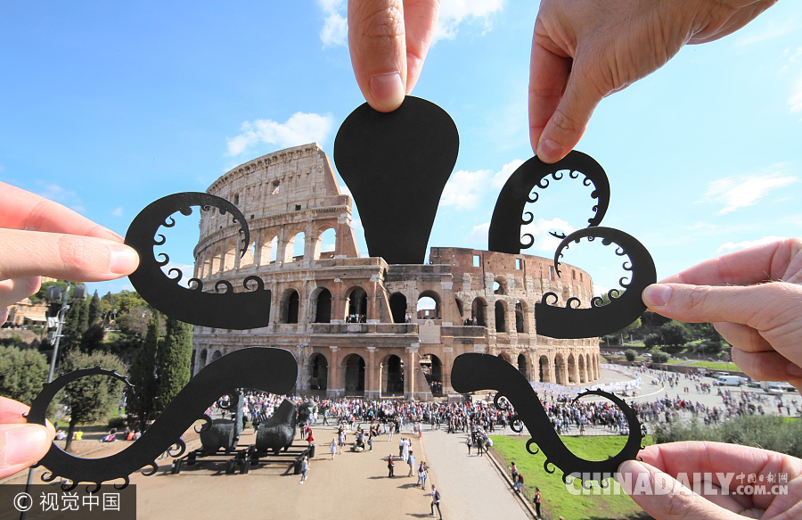 艺术家环游世界 用创意剪纸“玩坏”全球地标