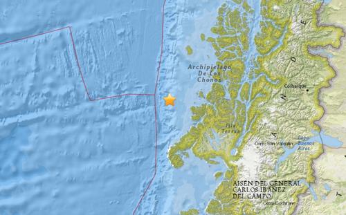 智利西部海域发生5.1级地震 震源深度10公里