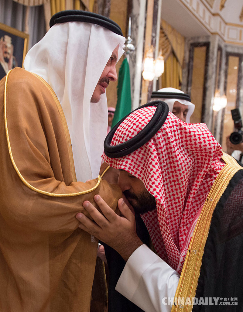 沙特新王储萨勒曼举行宣誓就职仪式